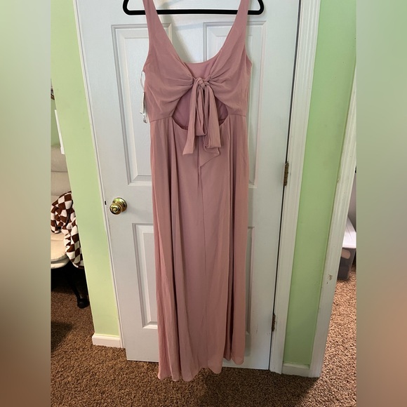 NWT David’s Bridal Bridesmaids Dress in Ballet Pink - Picture 6 of 8